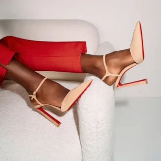 Condora Riviera – 100 Mm Pumps – Veau Velours – Lionne – Women