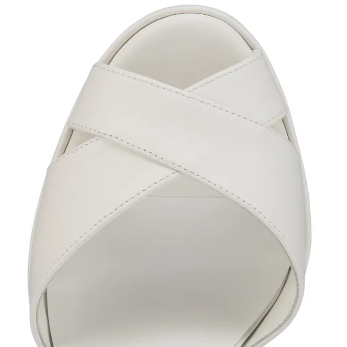 Cora – 100 Mm Sandals – Lamb Nappa Leather – Bianco – Women