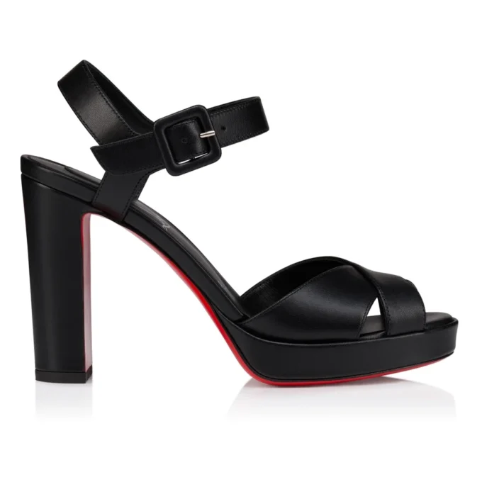 Cora – 100 Mm Sandals – Lamb Nappa Leather – Black – Women Cora – 100 Mm Sandals – Lamb Nappa Leather – Black – Women