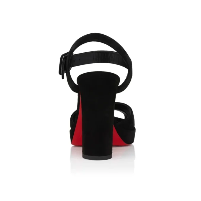 Cora – 100 Mm Sandals – Veau Velours – Black – Women