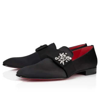 Dandelion Red Carpet – Mocassins – Crepe Satin – Black – Men