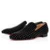 Dandelion Spikes – Loafers – Veau Velours and Spikes – Black – Men Dandelion Spikes – Loafers – Veau Velours and Spikes – Black – Men