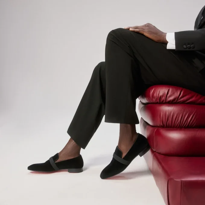 Dandydeco – Loafers – Velvet – Black – Men Dandydeco – Loafers – Velvet – Black – Men