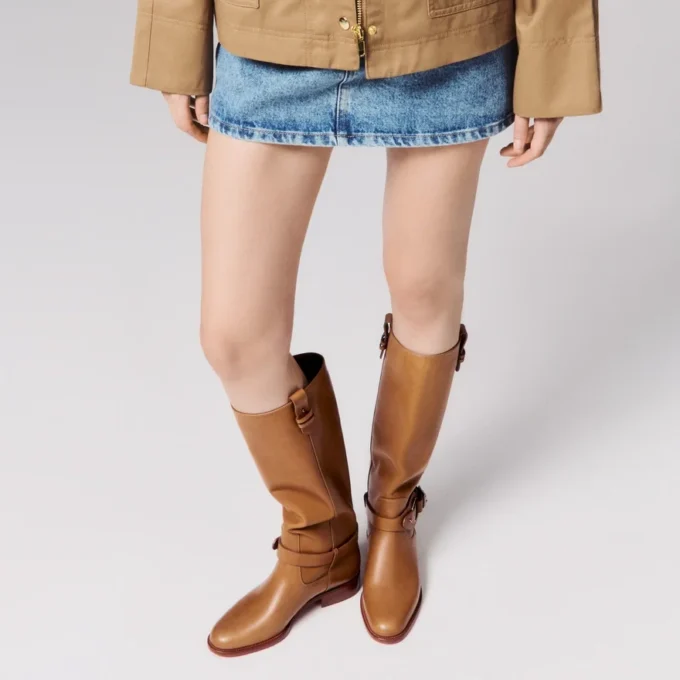 Dianouchette Botta – Boots – Waxed Calf Leather – Terra – Women Dianouchette Botta – Boots – Waxed Calf Leather – Terra – Women