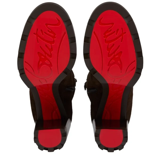 Dianouchette Lug – 100 Mm Low Boots – Reversed Calf Leather – Cafe – Women Dianouchette Lug – 100 Mm Low Boots – Reversed Calf Leather – Cafe – Women