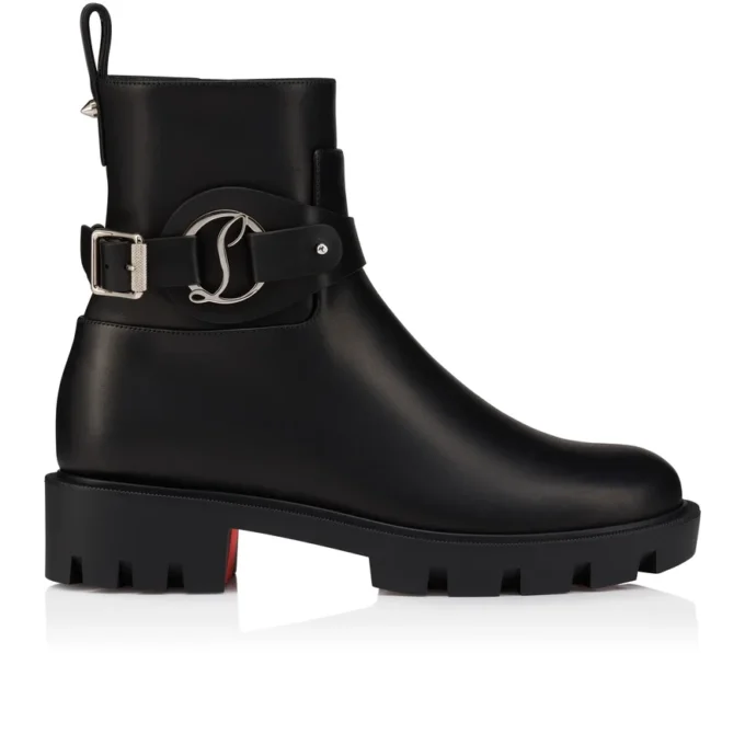 Dianouchette Lug – Low Boots – Waxed Calf Leather – Black – Women Dianouchette Lug – Low Boots – Waxed Calf Leather – Black – Women
