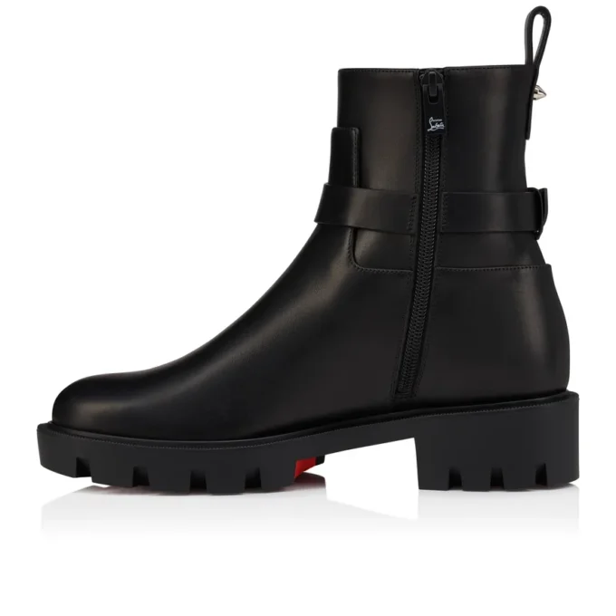 Dianouchette Lug – Low Boots – Waxed Calf Leather – Black – Women Dianouchette Lug – Low Boots – Waxed Calf Leather – Black – Women