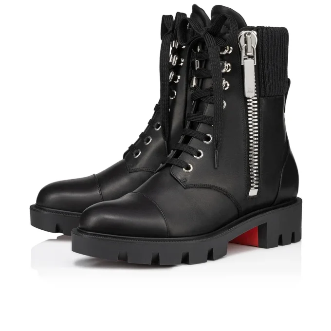 En Hiver Lug – Low Boots – Calf Leather – Black – Women En Hiver Lug – Low Boots – Calf Leather – Black – Women