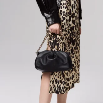 Eva Small – Shoulder Bag – Lamb Nappa Leather – Black