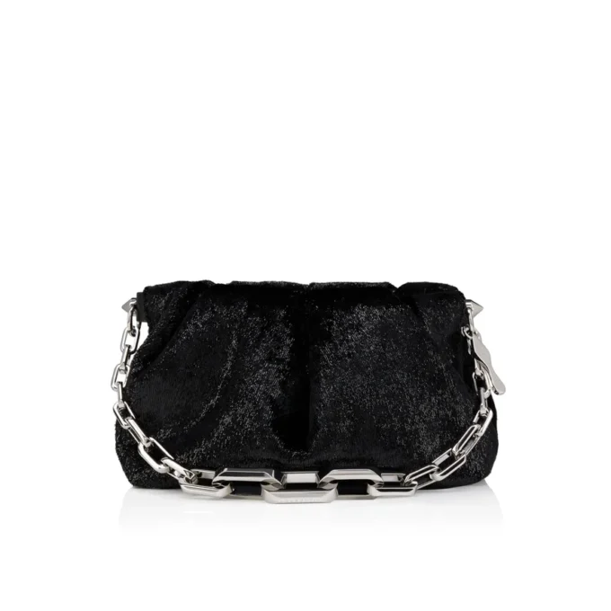 Eva Small – Shoulder Bag – Velvet – Black
