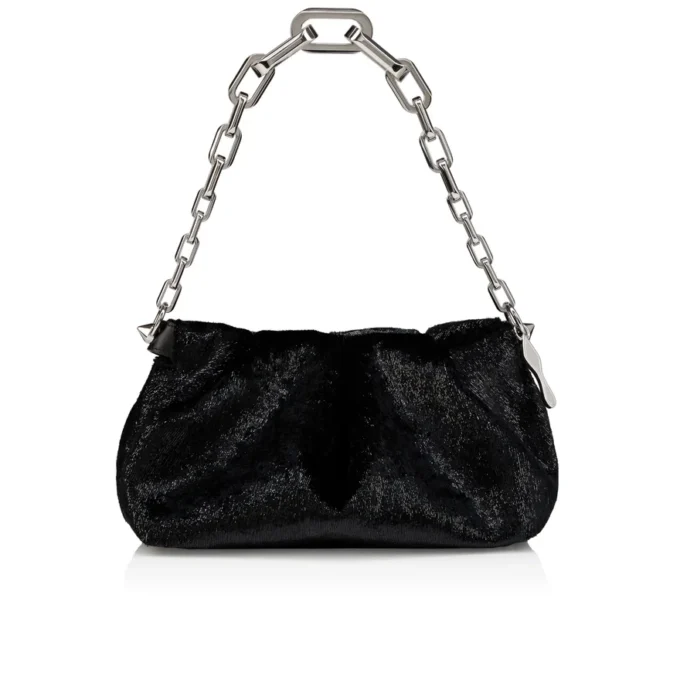 Eva Small – Shoulder Bag – Velvet – Black