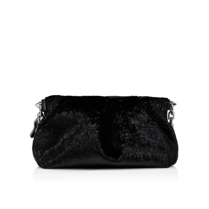 Eva Small – Shoulder Bag – Velvet – Black
