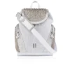 Explorafunk – Backpack – Calf Leather, Glitter and Suede – White Explorafunk – Backpack – Calf Leather, Glitter and Suede – White