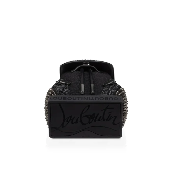 Explorafunk Small – Backpack – Fabric, Veau Velours and Spikes – Black