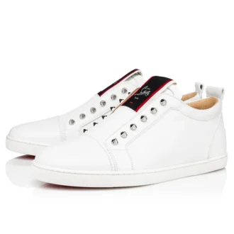 F.A.V Fique a Vontade – Slip-On Sneakers – Calf Leather – White – Men