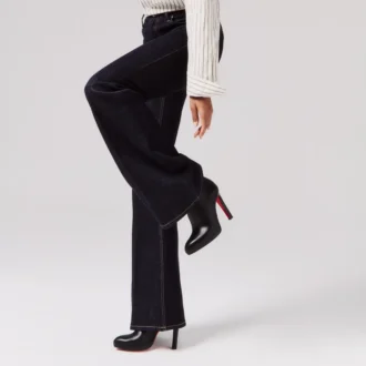 Fannylove Booty – 120 Mm Low Boots – Calf Leather – Black – Women Fannylove Booty – 120 Mm Low Boots – Calf Leather – Black – Women