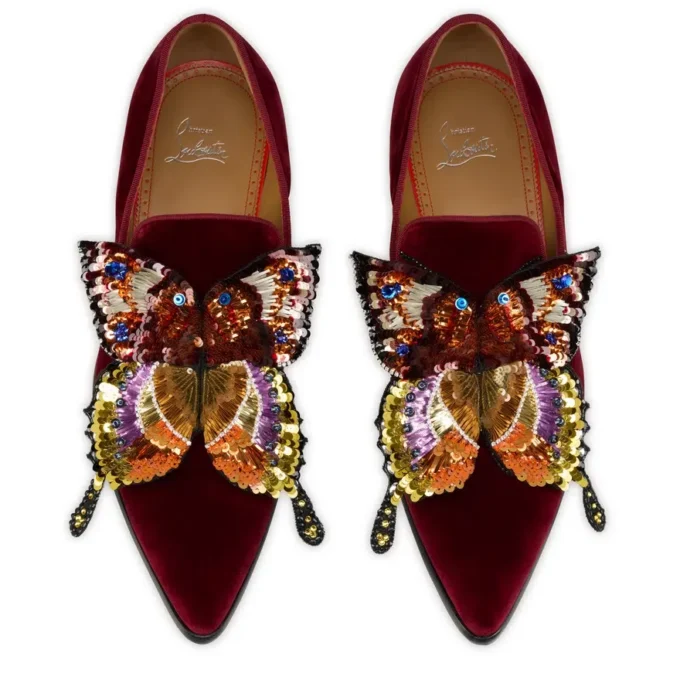 Farfajour – Loafers – Velvet – Burgundy – Men