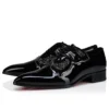 Farfarock – Oxfords – Patent Calf Leather and Veau Velours – Black – Men Farfarock – Oxfords – Patent Calf Leather and Veau Velours – Black – Men
