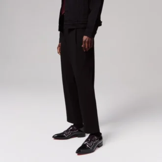 Farfarock – Oxfords – Patent Calf Leather and Veau Velours – Black – Men