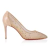 Follies Strass – 85 Mm Pumps – Mesh and Suede – Light Silk – Women
