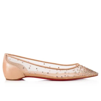 Follies Strass – Ballerinas – Mesh, Suede Calf and Strass – Light Silk – Women