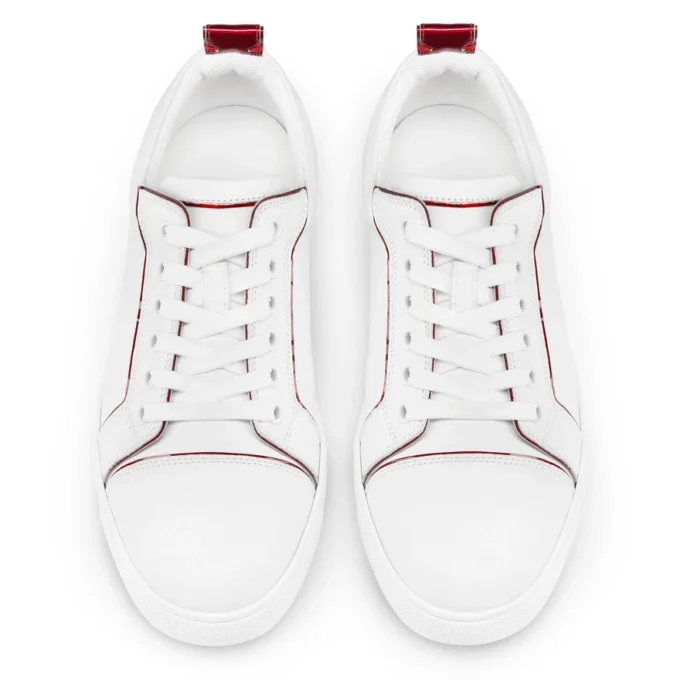 Fun Louise Junior – Sneakers – Calf Leather and Psychic Patent Leather – White – Women