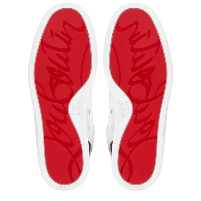 Fun Louise Junior – Sneakers – Calf Leather and Psychic Patent Leather – White – Women