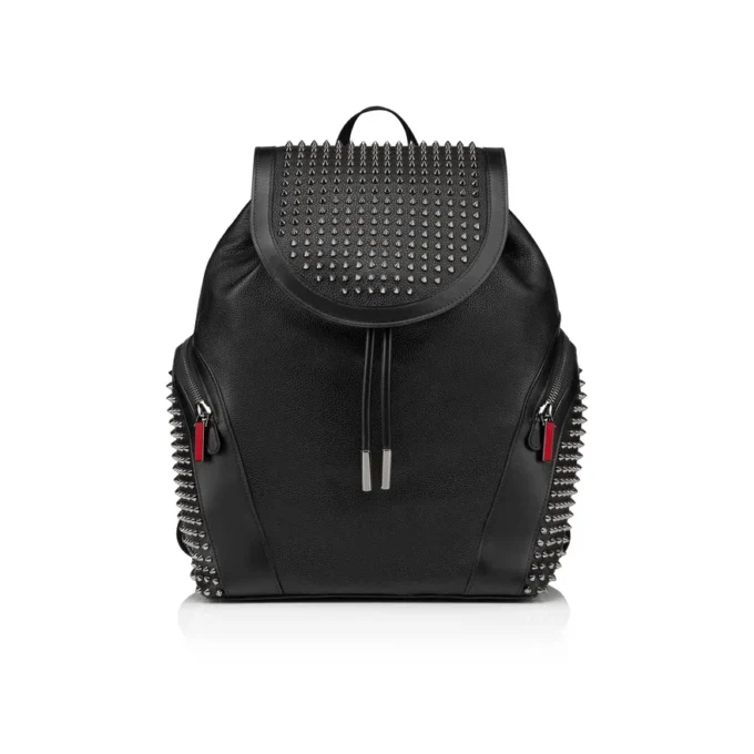Funky – Backpack – Calf Leather and Spikes – Black Funky – Backpack – Calf Leather and Spikes – Black