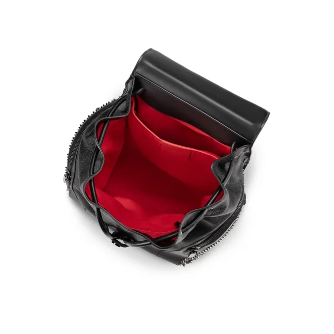 Funky – Backpack – Calf Leather and Spikes – Black Funky – Backpack – Calf Leather and Spikes – Black