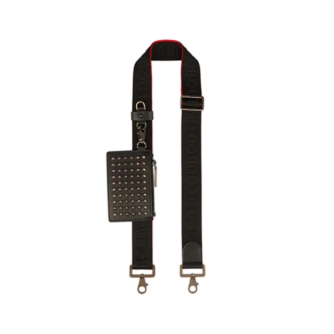 Funky – Crossbody Bag – Grained Calf Leather and Spikes – Black