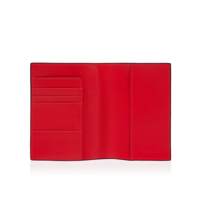 Funky – Passport Holder – Grained Calf Leather and Spikes – Black Funky – Passport Holder – Grained Calf Leather and Spikes – Black