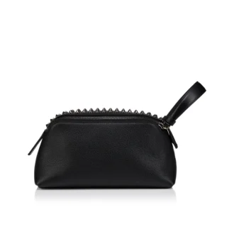 Funky – Pouch – Calf Leather and Spikes – Black