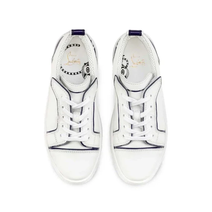 Funnyto – Low-Top Sneakers – Calf Leather – Blue – Kids Funnyto – Low-Top Sneakers – Calf Leather – Blue – Kids