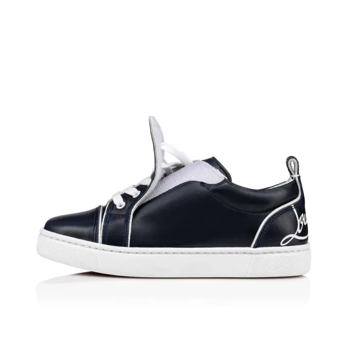 Funnyto – Low-Top Sneakers – Calf Leather – Navy – Kids Funnyto – Low-Top Sneakers – Calf Leather – Navy – Kids