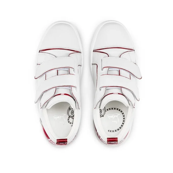 Funnyto Scratch – Sneakers – Calf Leather and Patent Calf Leather Psychic – Bianco – Kids