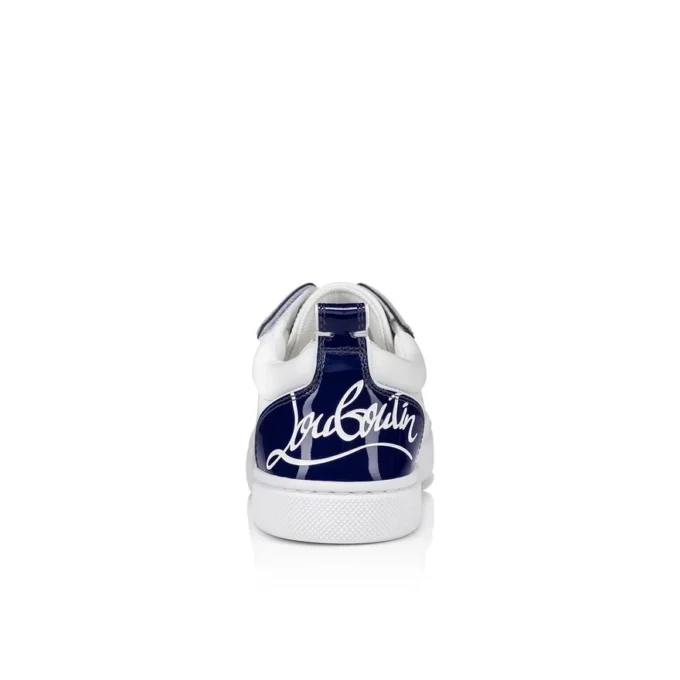 Funnyto – Sneakers – Calf Leather and Patent Calf Leather – Bianco – Kids