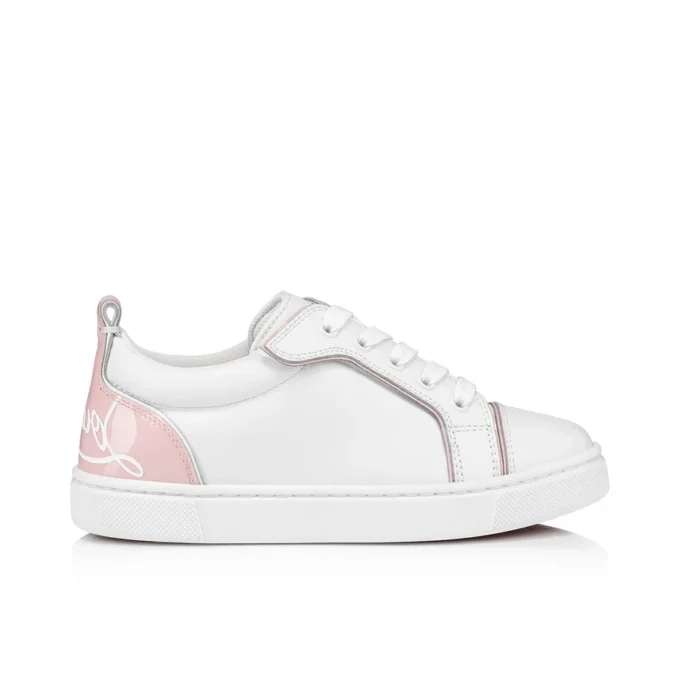 Funnyto – Sneakers – Calf Leather and Patent Calf Leather – Rosy – Kids