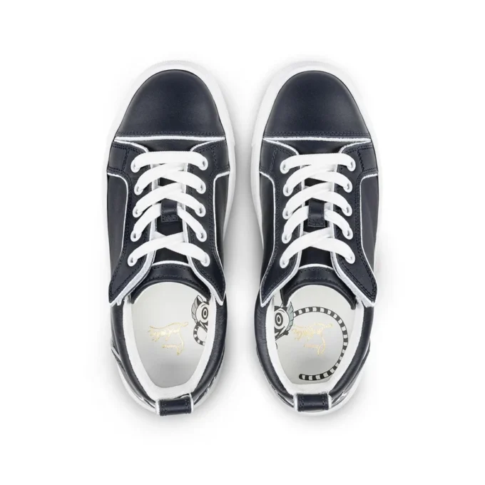 Funnyto – Sneakers – Calf Leather – Navy – Kids Funnyto – Sneakers – Calf Leather – Navy – Kids