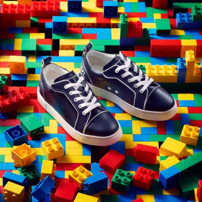 Funnyto – Sneakers – Calf Leather – Navy – Kids Funnyto – Sneakers – Calf Leather – Navy – Kids