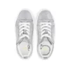 Funnyto – Sneakers – Glittered Calf Leather – Silver – Kids Funnyto – Sneakers – Glittered Calf Leather – Silver – Kids