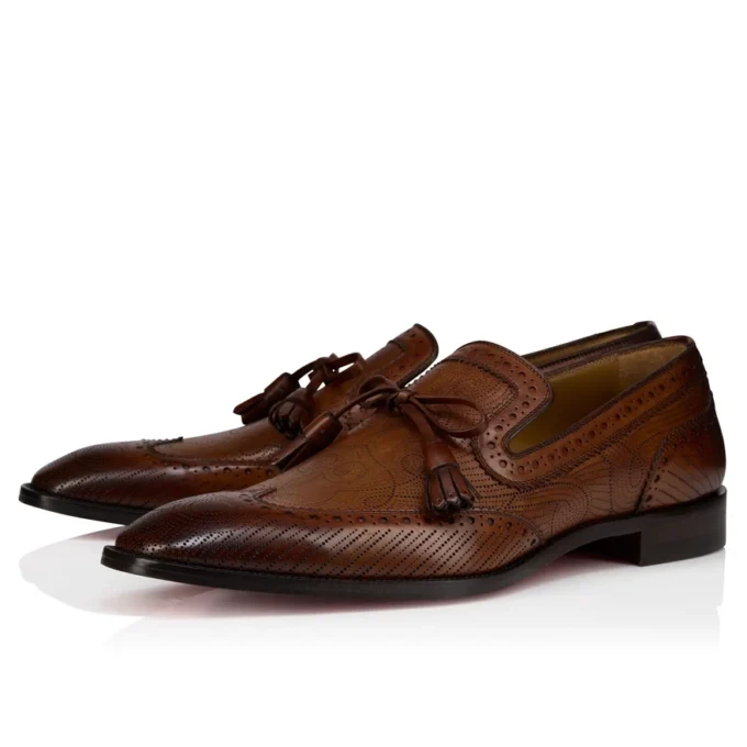 Grave Moc – Loafers – Patinated Calf Leather – Havane – Men Grave Moc – Loafers – Patinated Calf Leather – Havane – Men