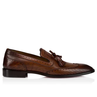 Grave Moc – Loafers – Patinated Calf Leather – Havane – Men