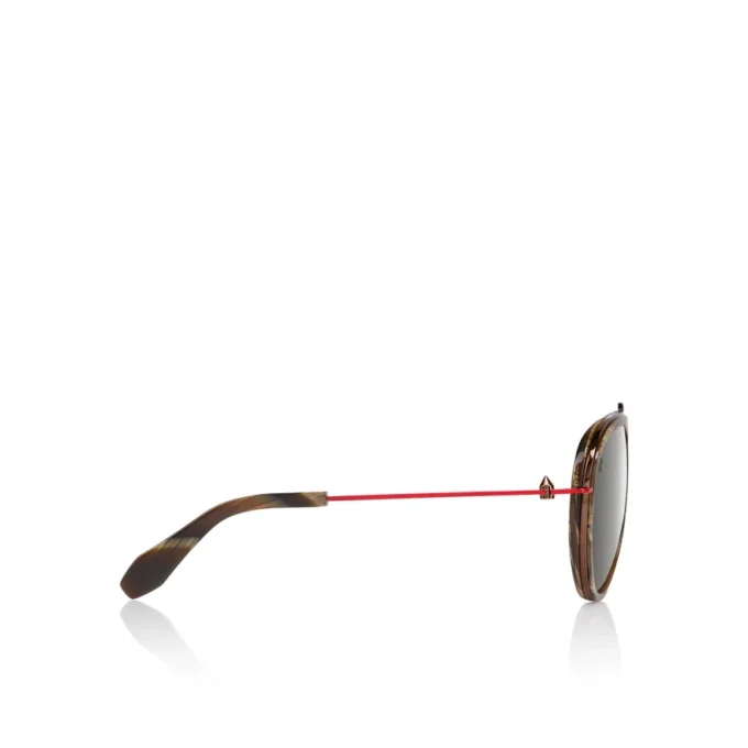 Greggo Lb0004 – Sunglasses – Metal – Brown Horn Greggo Lb0004 – Sunglasses – Metal – Brown Horn