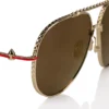 Greggo Lb0029 – Sunglasses – Metal – Gold Smoke