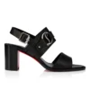 Her in Roma – 70 Mm Sandals – Waxed Calf Leather – Black – Women