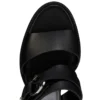 Her in Roma – 70 Mm Sandals – Waxed Calf Leather – Black – Women