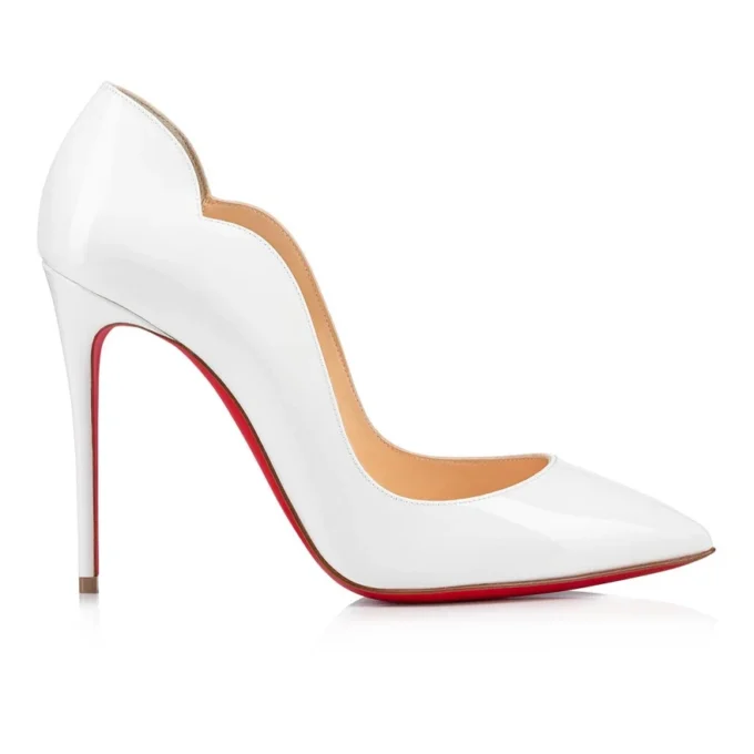 Hot Chick – 100 Mm Pumps – Patent Calf Leather – Bianco – Women Hot Chick – 100 Mm Pumps – Patent Calf Leather – Bianco – Women