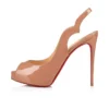 Hot Chick Sling Alta – 120 Mm Slingback Pumps – Patent Calf Leather – Blush – Women Hot Chick Sling Alta – 120 Mm Slingback Pumps – Patent Calf Leather – Blush – Women