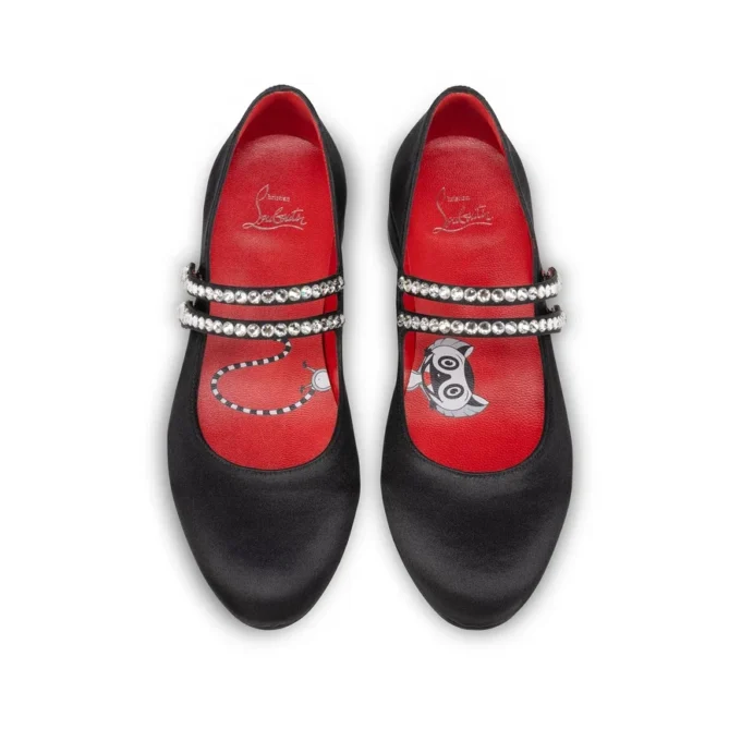 Jane Fille – Ballerinas – Crepe Satin – Black – Kids