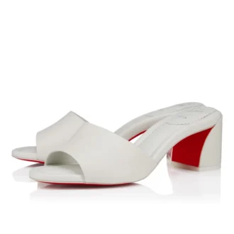 Jane Mule – 55 Mm Mules – Nappa Leather – Bianco – Women Jane Mule – 55 Mm Mules – Nappa Leather – Bianco – Women